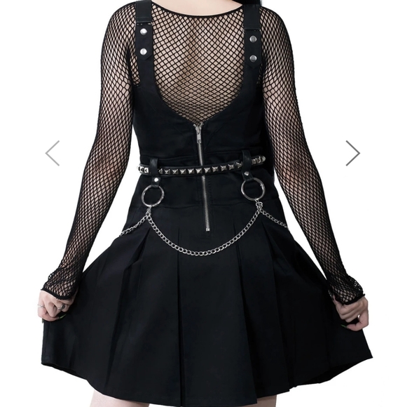SOLD ON MERC! Killstar Regan Pinafore Dress - Picture 2 of 6